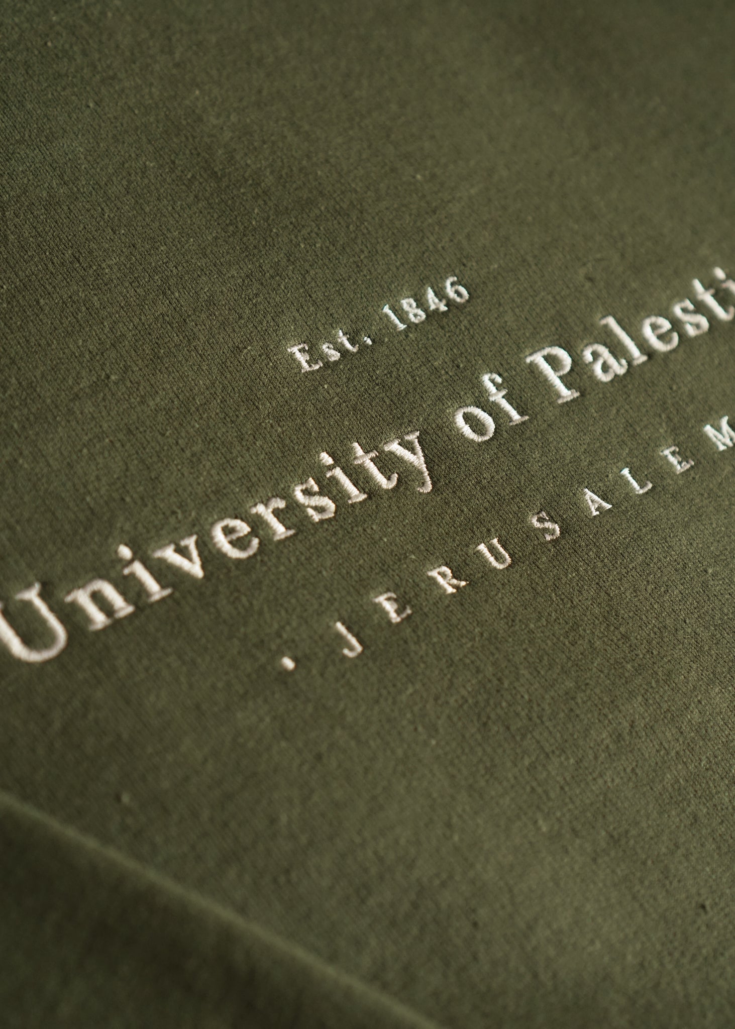 Embroidered University of Palestine - Sweatshirt