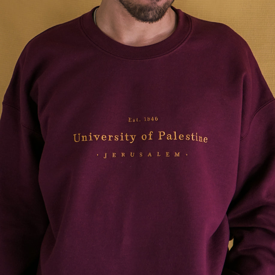 Embroidered University of Palestine - Sweatshirt