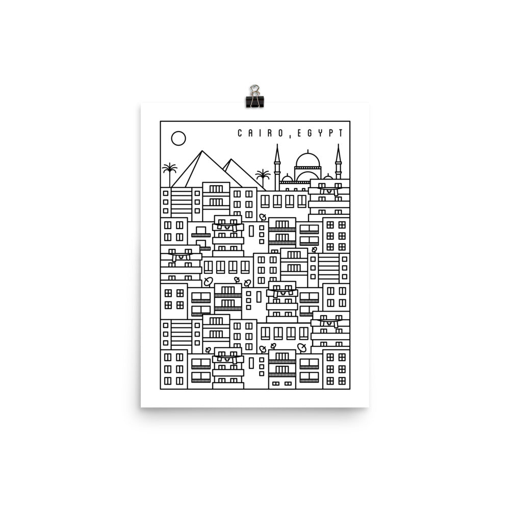 Buildings of Cairo - Poster