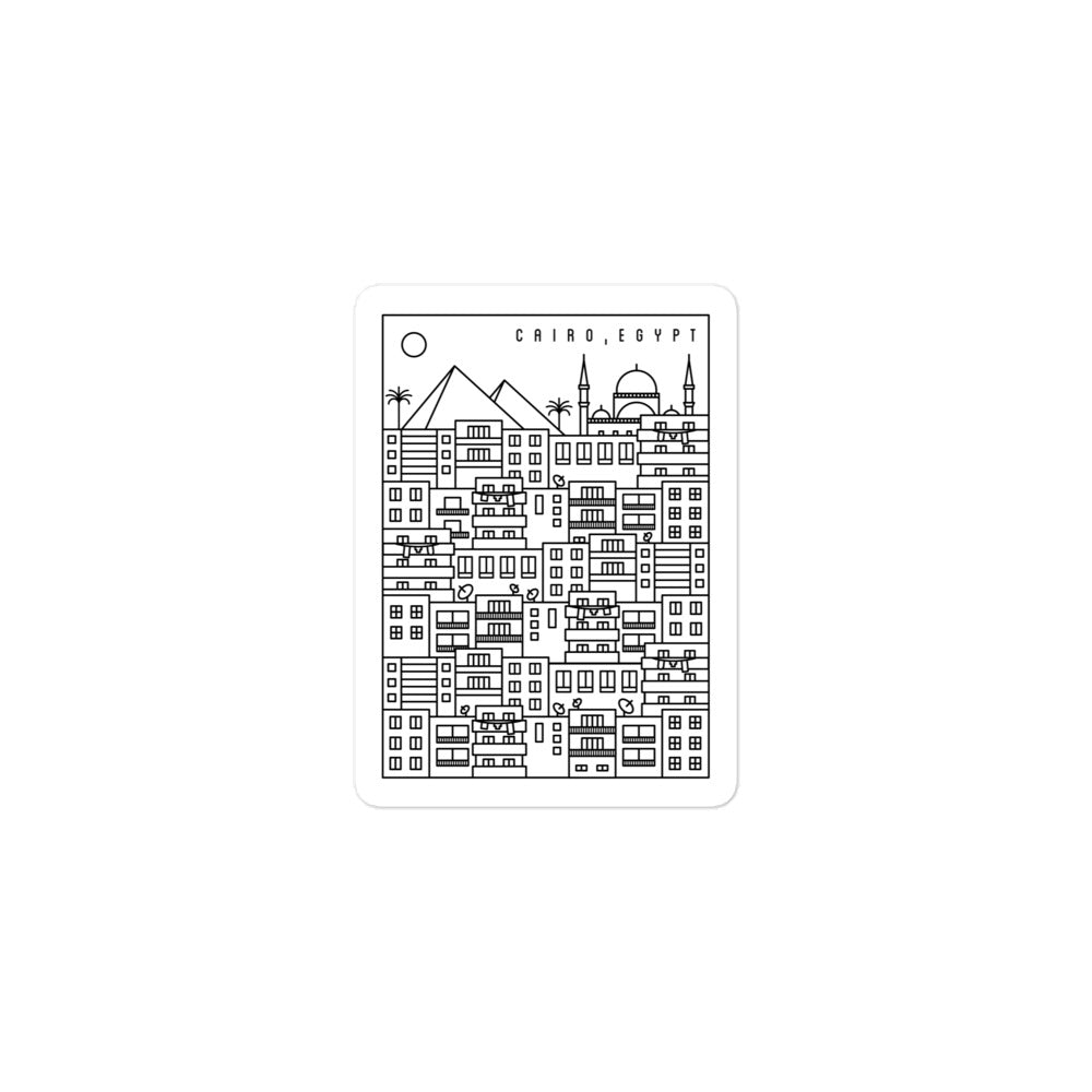 Buildings of Cairo - Sticker