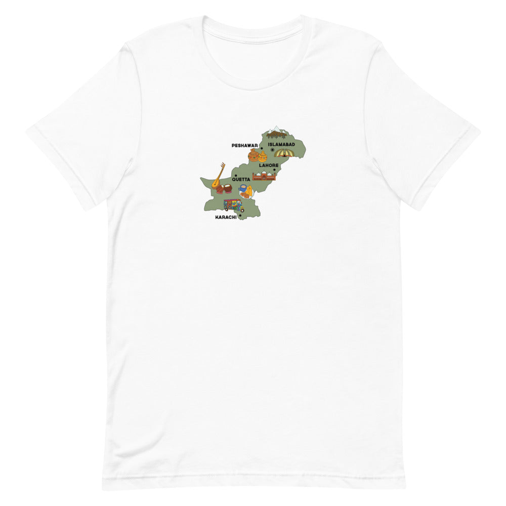 Map of Pakistan - T Shirt