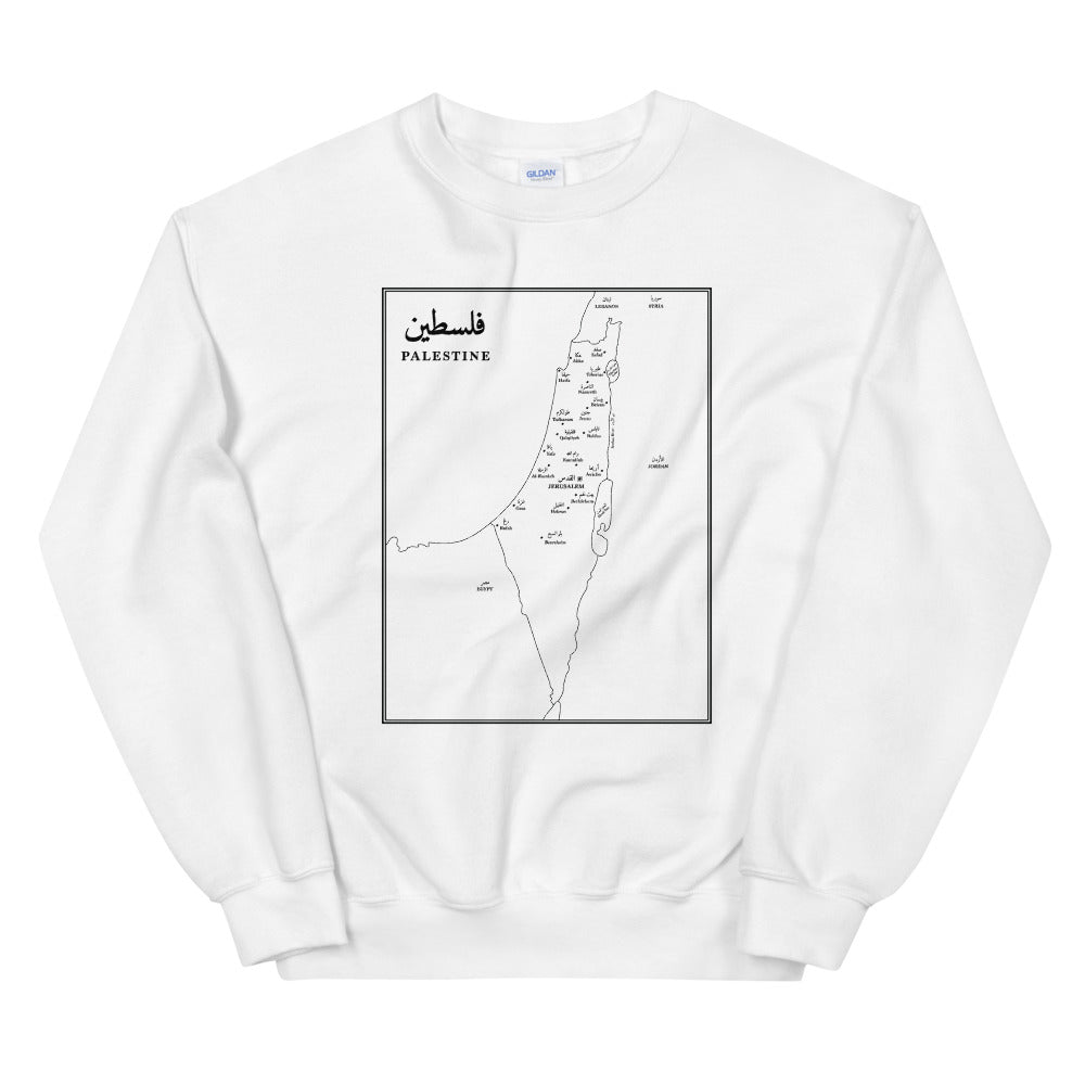 Map of Palestine - Sweatshirt