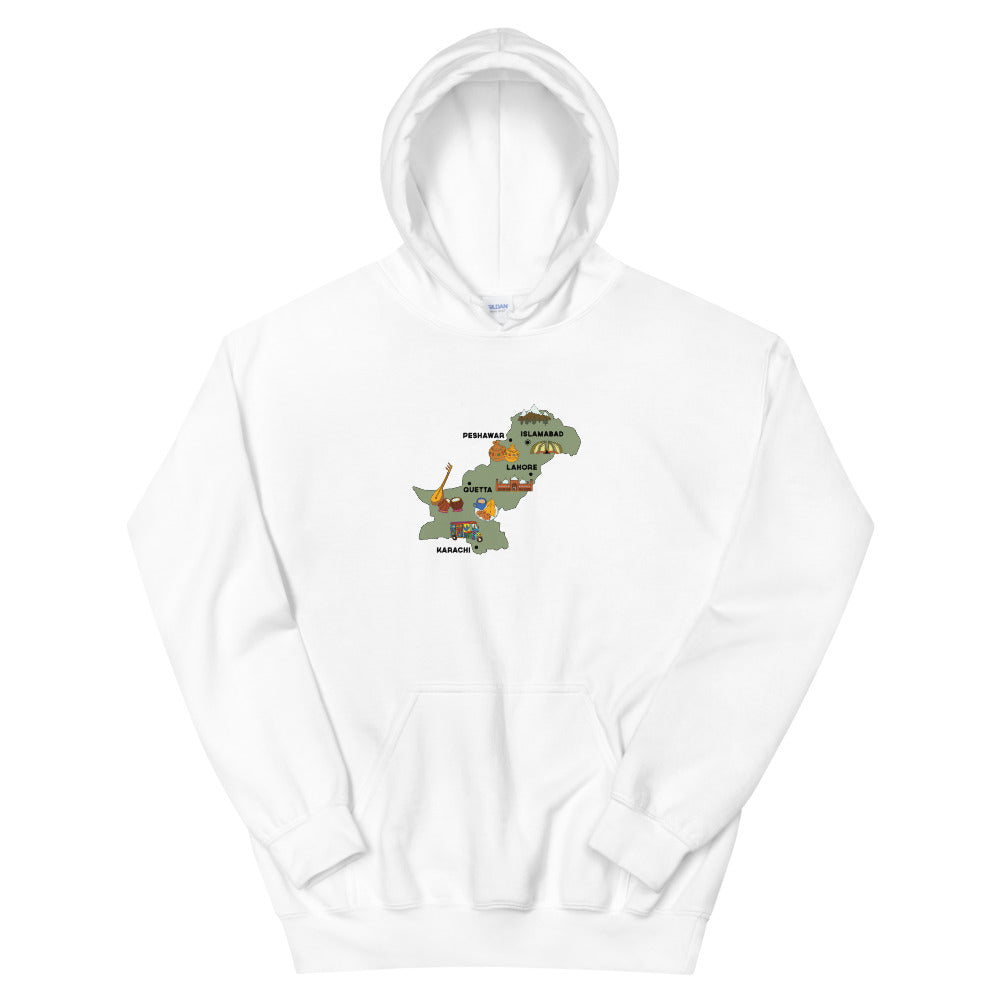 Map of Pakistan - Hoodie