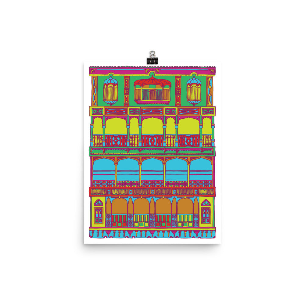 Balconies of Pakistan - Poster