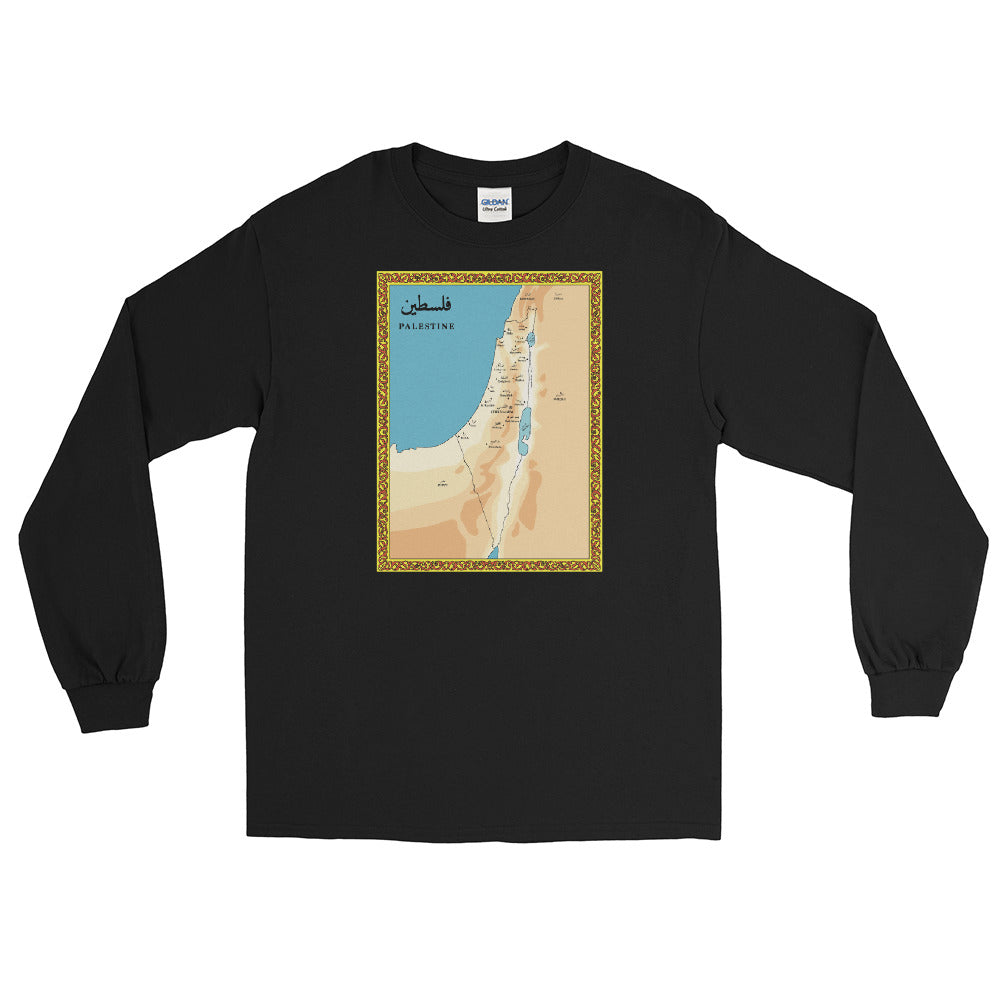 Vintage Palestine Map – Long Sleeve