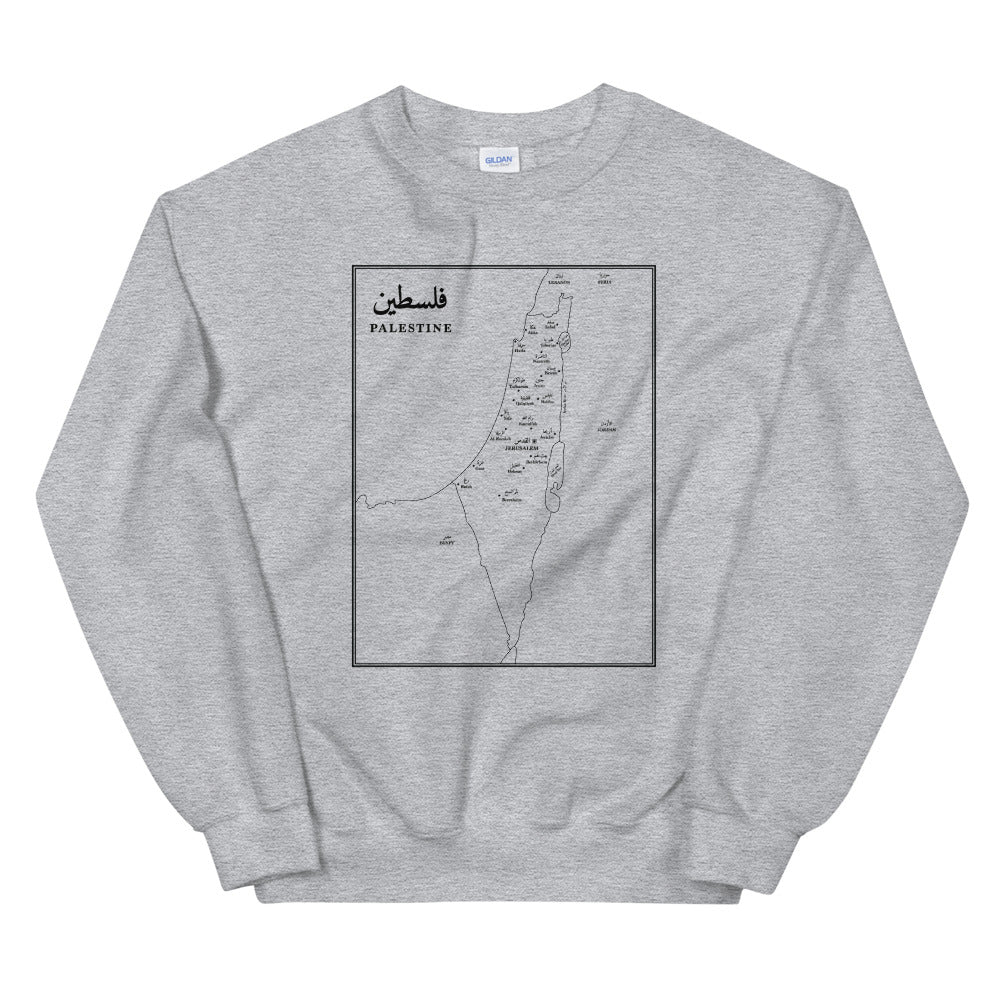 Map of Palestine - Sweatshirt