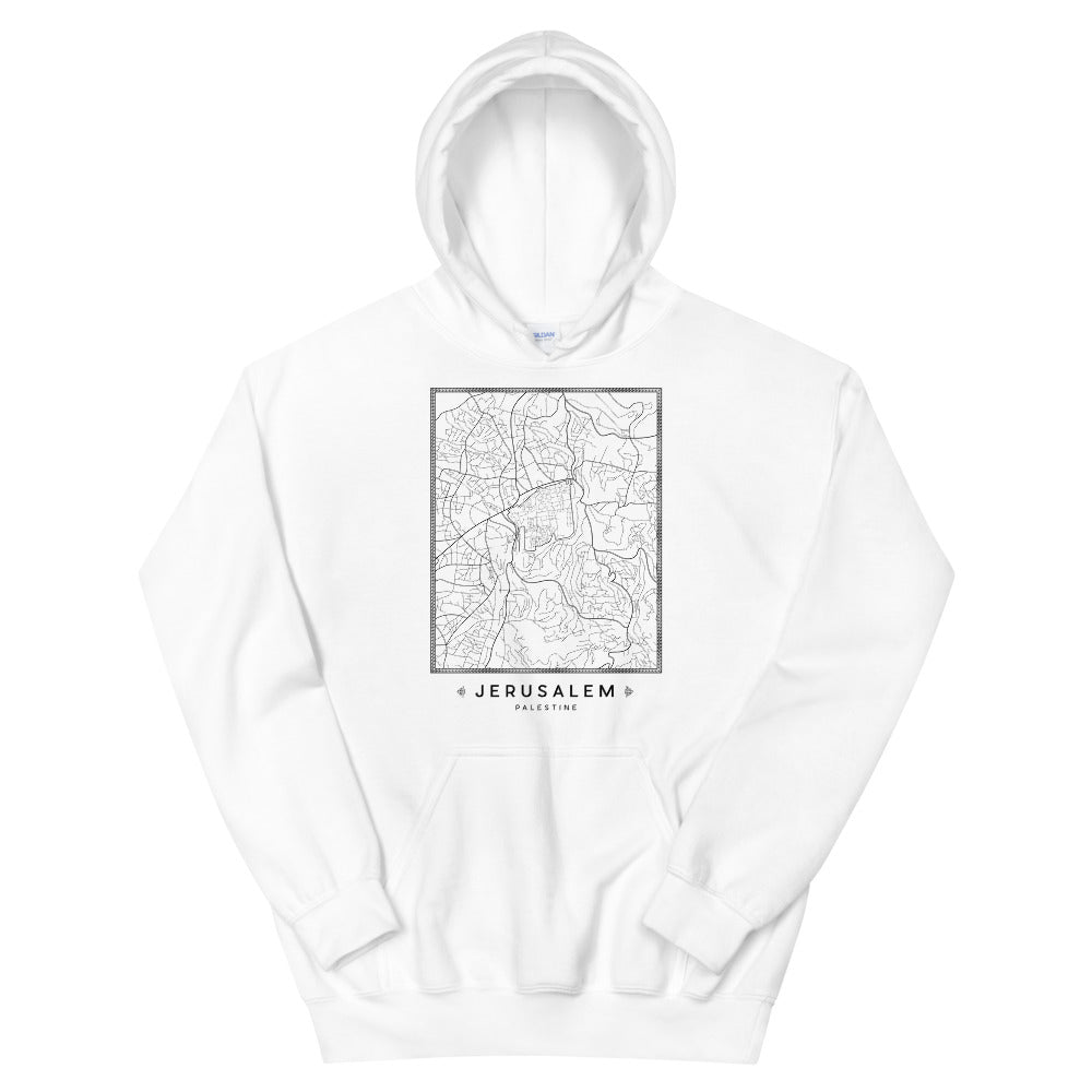 Jerusalem Map – Hoodie