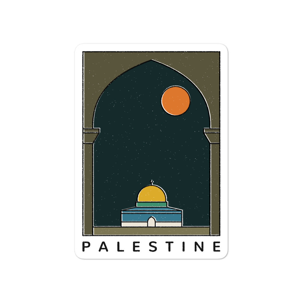 Palestine at Night - Sticker