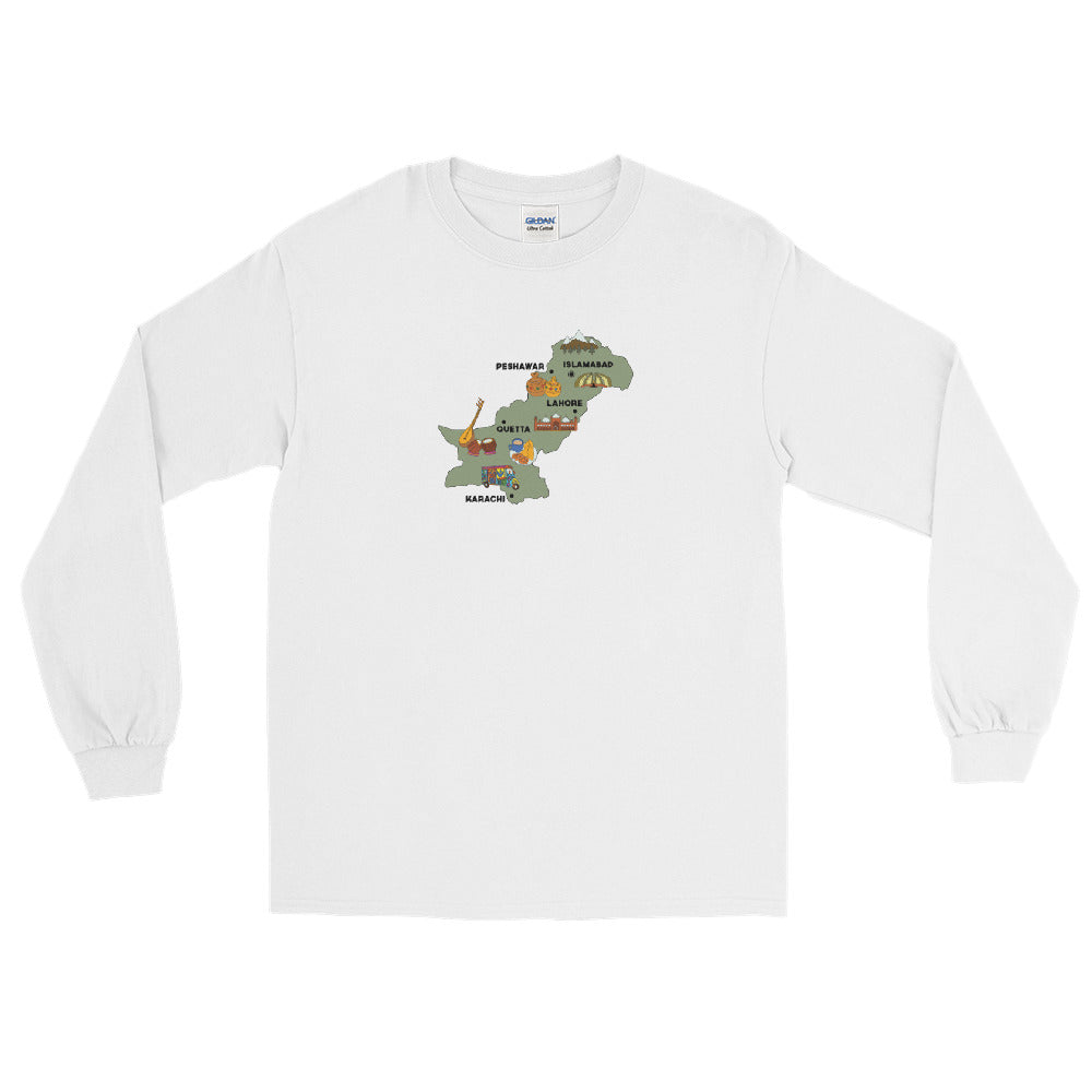 Map of Pakistan - Long Sleeve