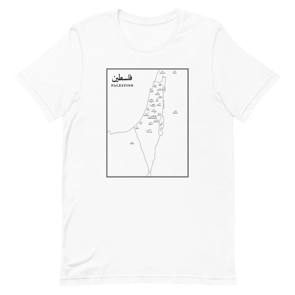 Map of Palestine – T Shirt