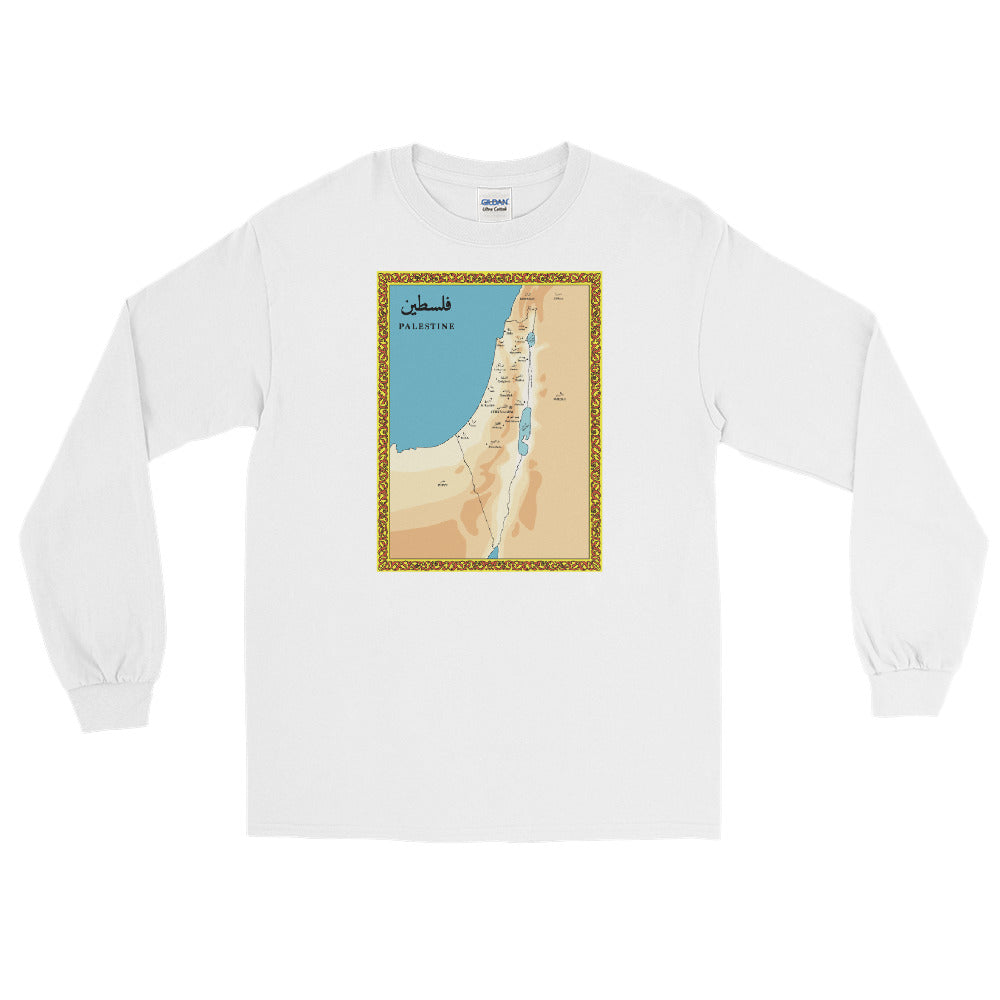 Vintage Palestine Map – Long Sleeve