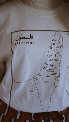 Map of Palestine – T Shirt