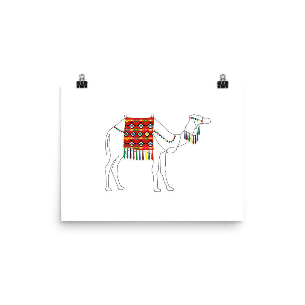 Camels & Textiles - Poster