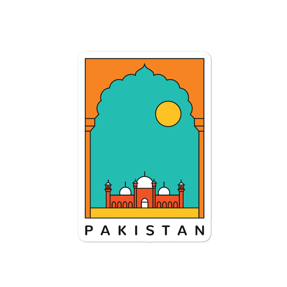 Pakistan at Sunset - Sticker
