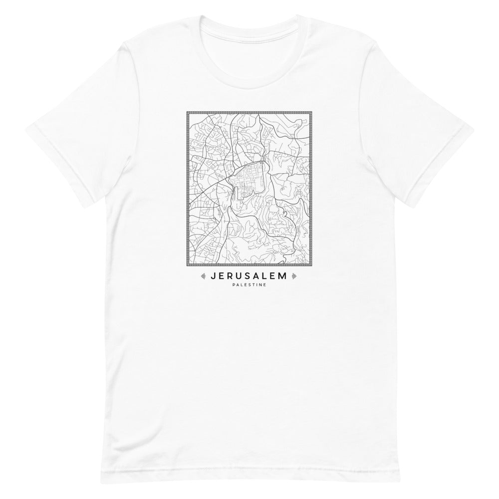 Jerusalem Map – T Shirt