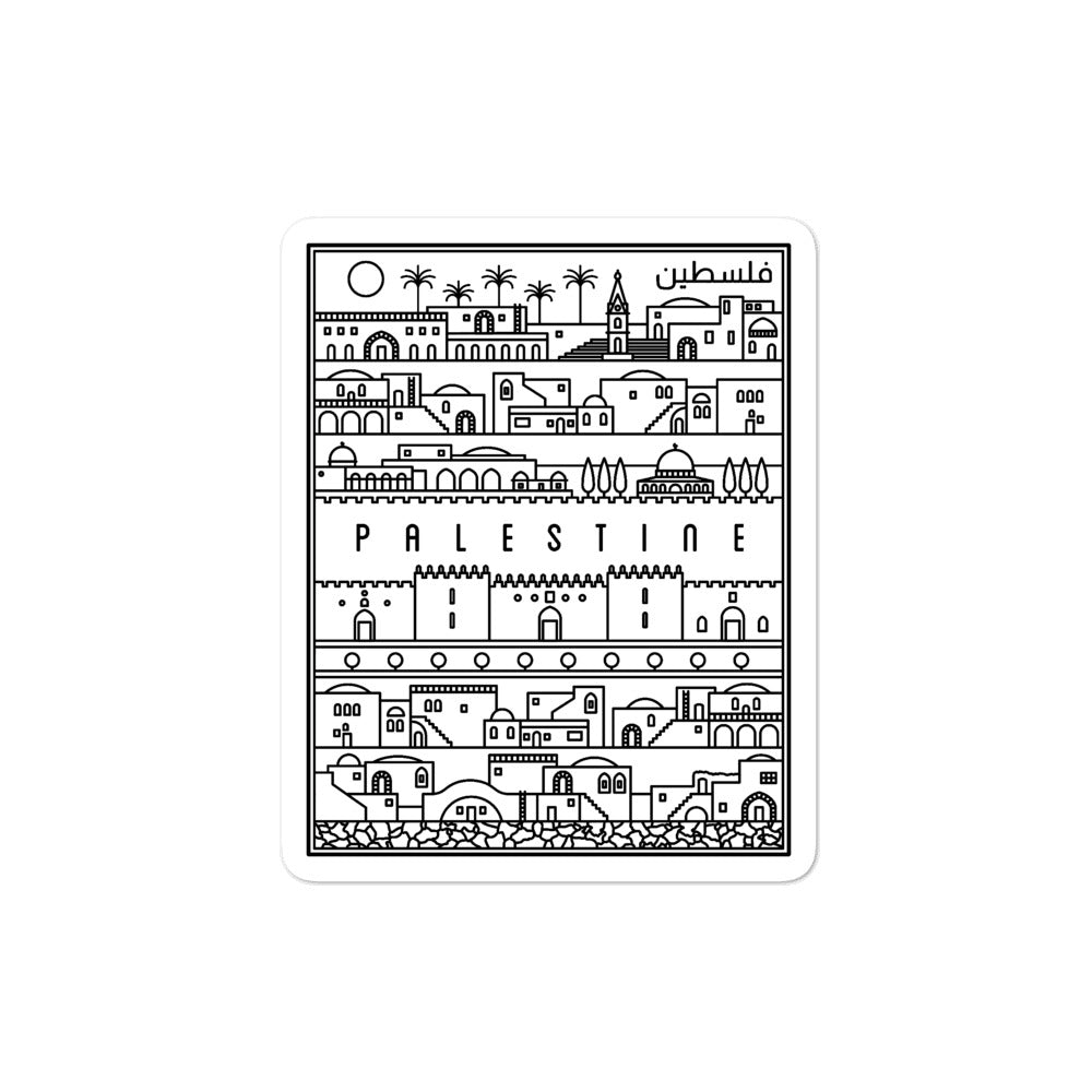 Bricks of Palestine - Sticker